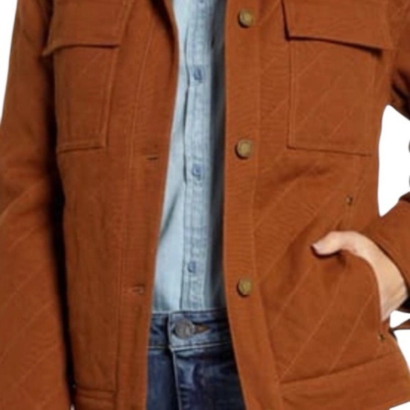 Pendleton Faux Shearling Trim Sidney Barn Coat in fatigue green - Picture 3 of 16